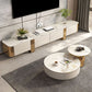 Wall Mounted TV Console Contemporary White Stone Media Console Clearhalo 'furn' 'furn_tv_stands_entertainment_centers' 'Furniture' 'Living Room Furniture' 'TV Stands & Entertainment Centers' 'TV Stands & Media Storage Furniture' 'tv_stands_entertainment_centers' 1200x1200_994afb92-e46c-49d6-a966-14c1a3b487a6