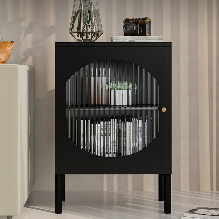 Sideboard di ferro della porta di vetro moderno server moderno con spazio per la sala da pranzo del soggiorno