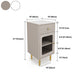 15,6-inch breedte Glam-dressoir Stone opbergkist met 1/2/3 laden
