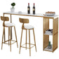 Juego de mesa de bar y taburetes industriales de 1/2/3 piezas