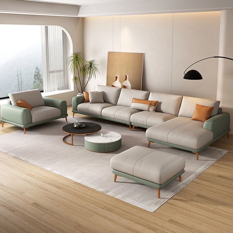 Canapé sectionnel en faux cuir