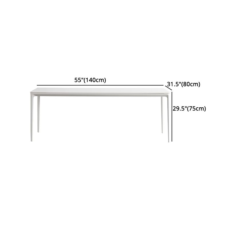 Modern 1/4/5/6/7 Pieces White Dining Set Sintered Stone Dining Table Set with Chairs Clearhalo 'Dining Room Sets' 'Dining Tables & Seating' 'dining_room_set' 'furn' 'furn_dining_room_set' 'Furniture' 'furniture_dining_room_set' 'Kitchen & Dining Furniture' 'kitchen&dining_furn' 'kitchen' 1200x1200_9950c4da-b32a-4c5a-91fd-67e5d44a84ea