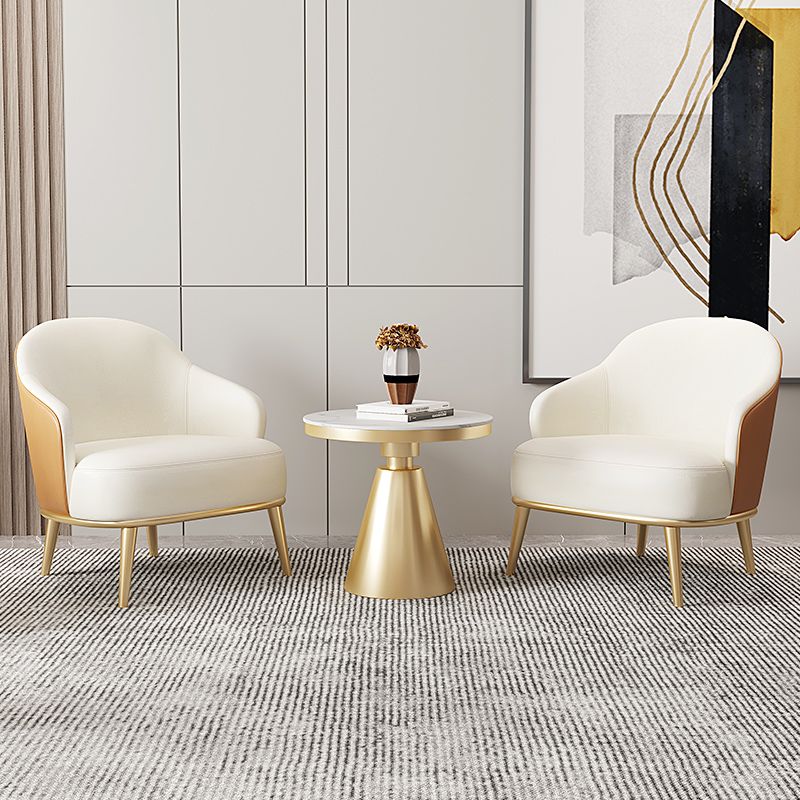 Contemporary Bonded Leather Arms Included Basic Four Leg Armchair Clearhalo 'Accent Chairs' 'accent_chairs' 'Chairs & Seating' 'furn' 'furn_accent_chairs' 'Furniture' 'Living Room Furniture' 1200x1200_9950d05c-104a-47c6-9e51-7d30ba1ef003