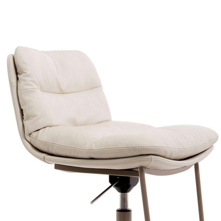 Glam Low Back Bar Stool Rotatable Counter Bar Stool for Home Clearhalo 'Bar Furniture' 'Bar Stools' 'bar_stools' 'furn' 'furn_bar_stools' 'Furniture' 'Kitchen & Dining Furniture' 1200x1200_9956a54b-6cd1-4051-993f-80142c0fd521