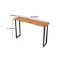Industrial Solid Wood Bar/Dinette Table Indoor Natural Sled Cocktail Bar Table
