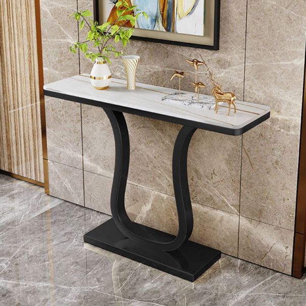 Tavolo da coprone da 31,5 "H con tavolo console di base per piedistallo per il corridoio