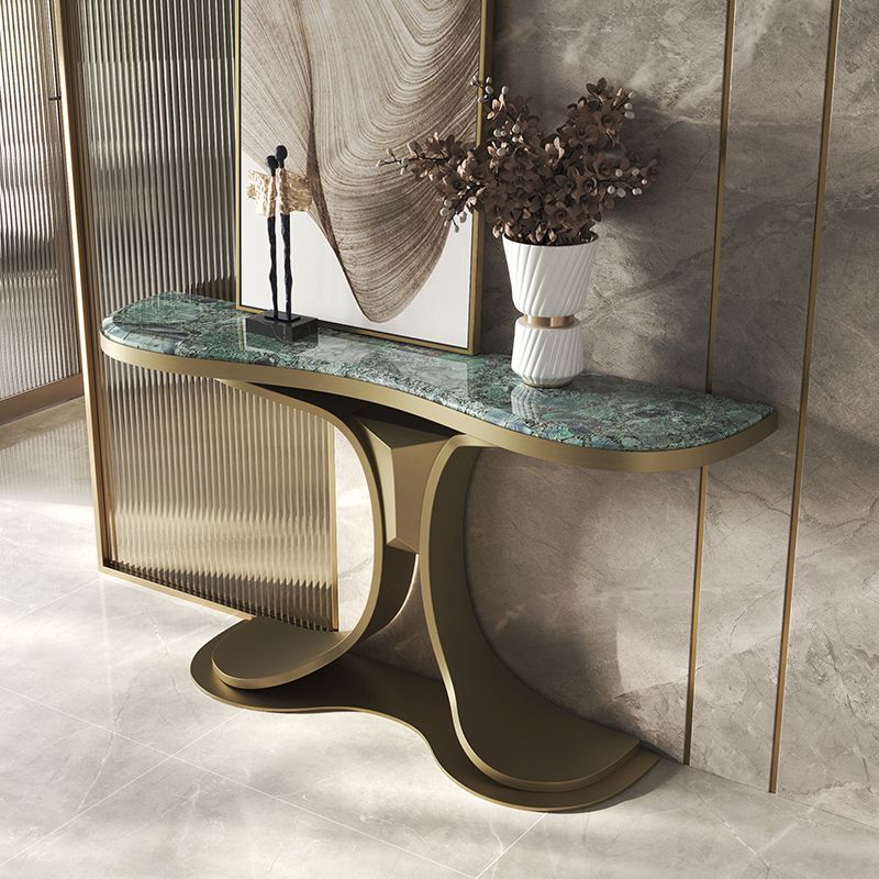 Tavolo console verde glam mezza luna tavolo divano console per sala