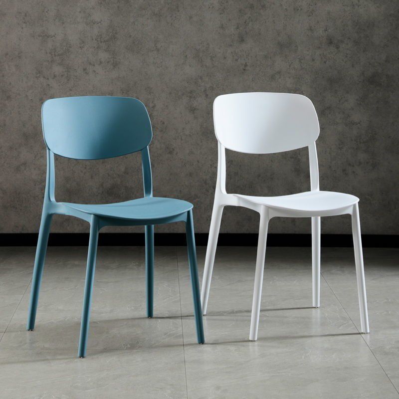 Nordic Chair Dining Armless Chairs for Kitchen with Plastic Legs Clearhalo 'Dining Chairs' 'Dining Tables & Seating' 'dining_chair' 'furn' 'furn_dining_chair' 'Furniture' 'furniture_dining_chair' 'Kitchen & Dining Furniture' 1200x1200_995b7c6e-f18f-4c69-9270-4277b435f50e