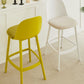 Taburetes de bar de estilo moderno taburetes de barra de plástico de respaldo para el comedor