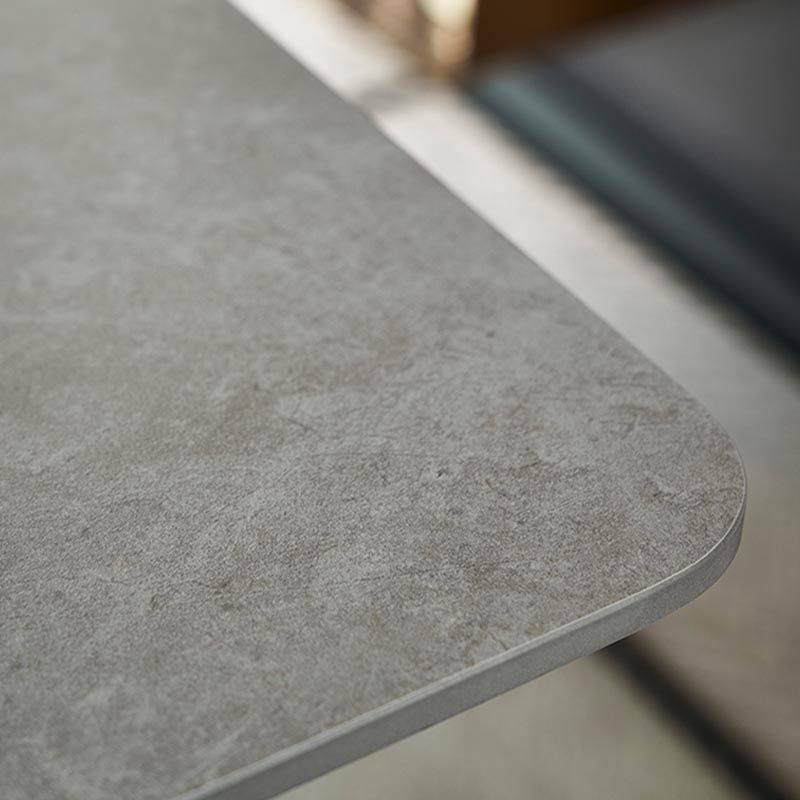 Mid-Century Rectangle Dining Table Solid Wood Base Dining Table for Dining Clearhalo 'Dining Tables & Seating' 'Dining Tables' 'dining_table' 'furn' 'furn_dining_table' 'Furniture' 'Kitchen & Dining Furniture' 1200x1200_995e6c8c-584f-4fe8-a800-918dec84efaa