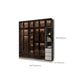 Modern Glass Hinged Doors Wardrobe Armoire Wood Frame Wardrobe with Shelves without Light