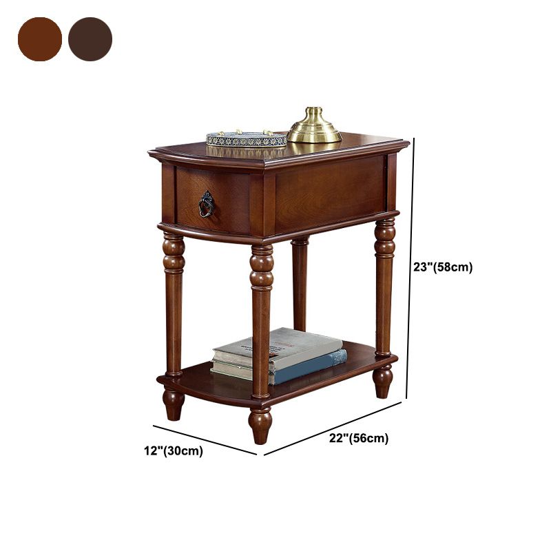 Mesa auxiliar de 4 patas de 22.8 "de altura