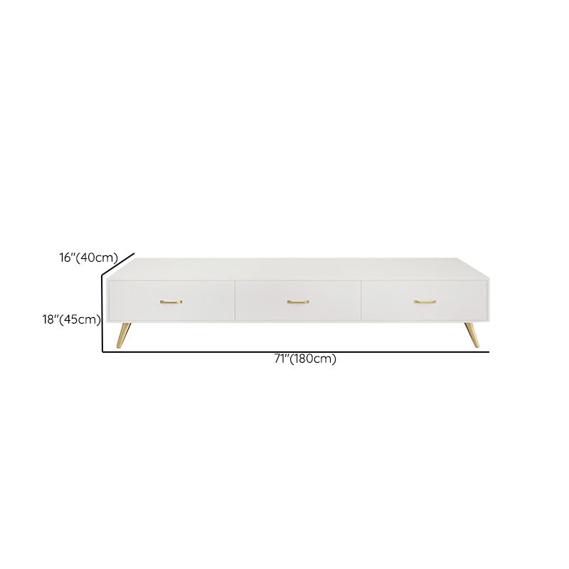 Glam Style TV Stand White Colour Enclosed Storage TV Console with Cabinet Clearhalo 'furn' 'furn_tv_stands_entertainment_centers' 'Furniture' 'Living Room Furniture' 'TV Stands & Entertainment Centers' 'TV Stands & Media Storage Furniture' 'tv_stands_entertainment_centers' 1200x1200_995ec3ca-f521-4a2b-8af8-72387feaa248