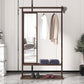 Modern Style Wardrobe Home Wooden Wardrobe Armoire with Mirror