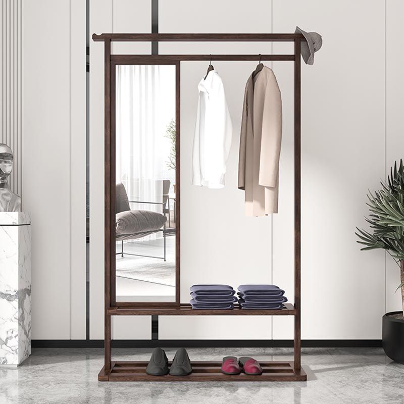Modern Style Wardrobe Home Wooden Wardrobe Armoire with Mirror