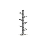 Contemporary Etagere Bookcase Open Back Metal Bookshelf with Shelves