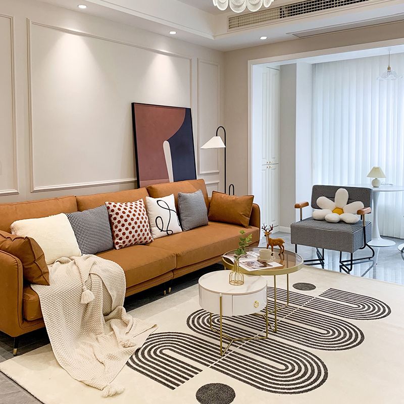 31" High Modern Square Arm Sofa with Loose Back Standard Sofa for Living Room, Dark Brown Clearhalo 'furn' 'furn_sofas' 'Furniture' 'furniture_sofas' 'Living Room Furniture' 'Sofa' 'sofas' 1200x1200_99636d9f-1e75-473e-bd6b-b2bc8d69db5d