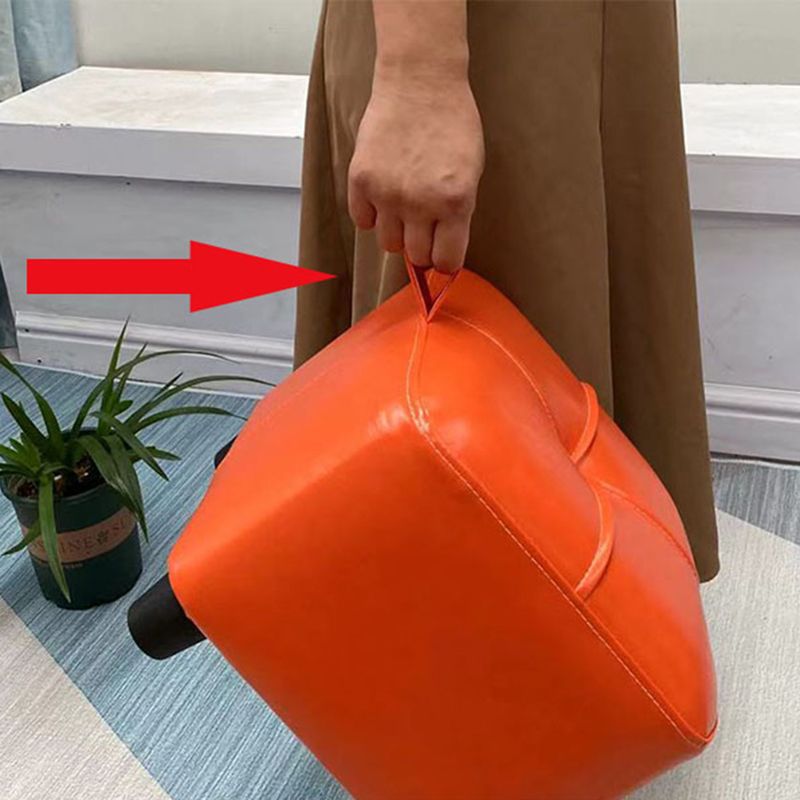 Contemporary PU Leather Pouf Chair Plain Square Tufted Water Resistant Target Pouf Clearhalo 'furn' 'furn_ottomans_poufs' 'Furniture' 'Living Room Furniture' 'Ottomans & Poufs' 'ottomans_poufs' 1200x1200_9963adfc-836d-45de-a7bf-5e7727c3c0dd