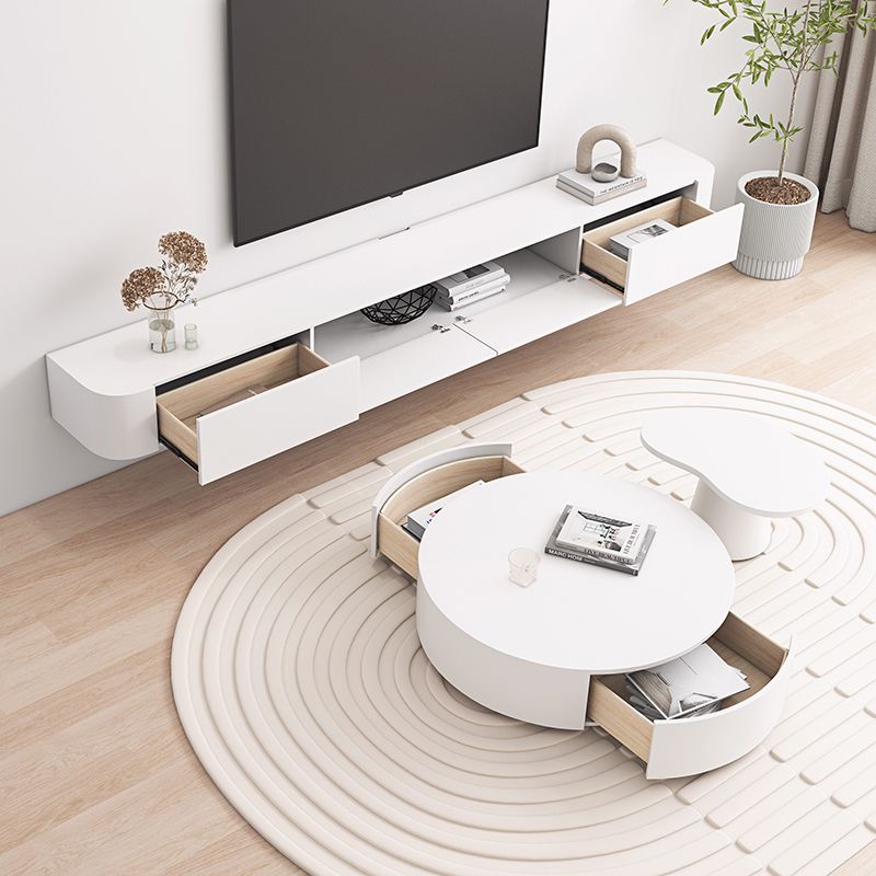 Console de stand de stockage de stockage de stand de télévision moderne avec tiroirs