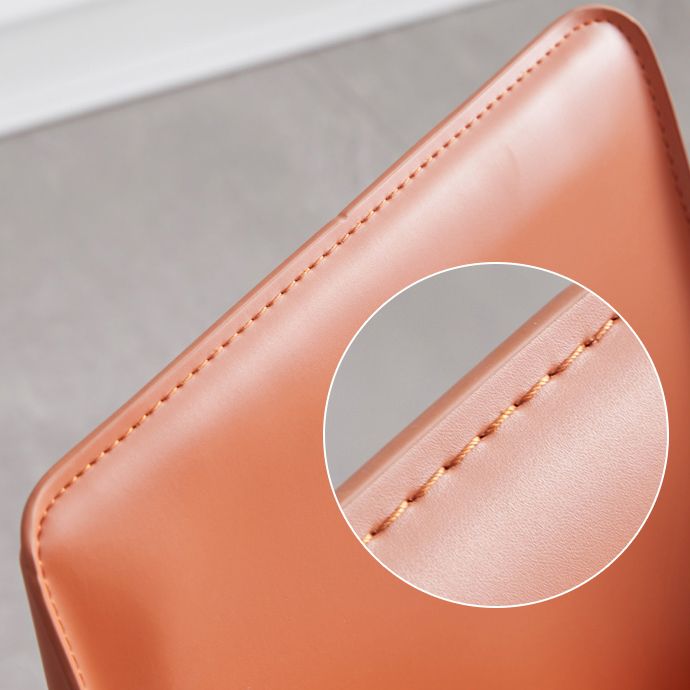 Modern Metal Dining Room Chairs Armless Leather Dining Chair for Restaurant Clearhalo ' kitchen&dining_furn' 'Dining Chairs' 'Dining Tables & Seating' 'dining_chair' 'furn' 'furn_dining_chair' 'Furniture' 'furniture_dining_chair' 'Kitchen & Dining Furniture' 'kitchen' 1200x1200_9967c08b-30b8-459c-8044-60f1220faf7b