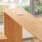 Light Brown Industrial Style Bar Table Solid Wood Indoor Casual Bar Table Clearhalo 'Bar Furniture' 'Bar Tables' 'bar_tables' 'furn' 'furn_bar_tables' 'Furniture' 'furniture_bar_tables' 'Kitchen & Dining Furniture' 1200x1200_996828ef-d372-4cef-9d87-63ca3bf0dbd3