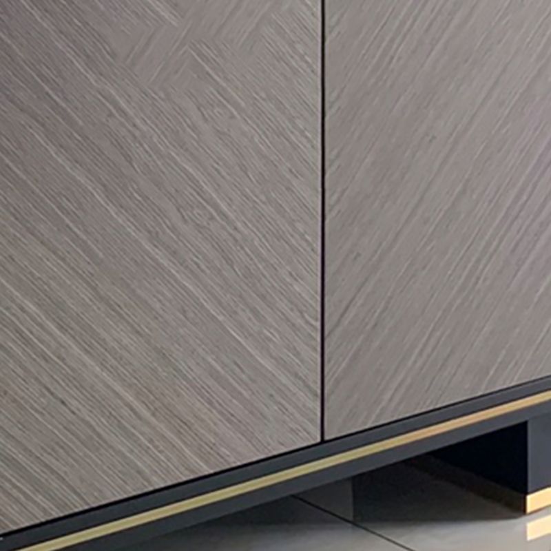 23.62 "H TVスタンドグラムスタイルの囲まれたストレージテレビコンソール3つの引き出し付き