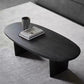 Modern 2 Legs Oval Cocktail Table Wooden Coffee Table in Black Clearhalo 'Coffee & Accent Tables' 'Coffee Tables' 'coffee_tables' 'furn' 'furn_coffee_tables' 'Furniture' 'Living Room Furniture' 1200x1200_99697da6-d9a1-4864-a48b-a58f04c8aac5