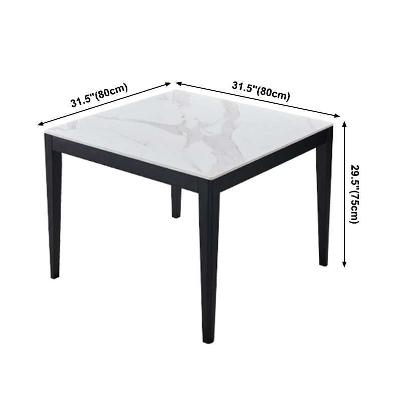 Industrial Standard Sintered Stone Dining Table White Square Shape Dining Table for Kitchen Clearhalo ' dining_table' 'Dining Tables & Seating' 'Dining Tables' 'furn' 'furn_dining_table' 'Furniture' 'furniture_dining_table' 'Kitchen & Dining Furniture' 'kitchen&dining_furn' 'kitchen' 'kitchen_dining_table' 1200x1200_996a70d4-06dd-4cbe-b7ab-86d78db472f7