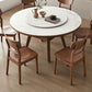 Modern Dining Round Table Dining Sintered Stone Table for Restaurant with Wood Legs Clearhalo 'Dining Tables & Seating' 'Dining Tables' 'dining_table' 'furn' 'furn_dining_table' 'Furniture' 'furniture_dining_table' 'Kitchen & Dining Furniture' 'kitchen' 'kitchen_dining_table' 1200x1200_996ad059-8e48-4a82-aedd-d8d6d47e86ac