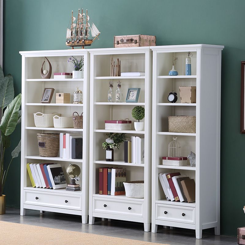 Modern Closed Back Standard Bookshelf Wooden Bookcase with Shelves for Study Room Clearhalo 'Bookcases' 'furn' 'furn_bookcases' 'Furniture' 'Office Furniture' 1200x1200_996b6b8a-9ead-4924-b3aa-f7a3018b8fd3