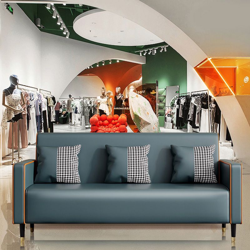 Cushions Square Arm Sofa Leather and Wood Seating with Pillows Clearhalo 'furn' 'furn_sofas' 'Furniture' 'Living Room Furniture' 'Sofa' 'sofas' 1200x1200_996cbd54-92ce-4c0b-860a-da5ee088ebe6