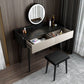 Contemporary Makeup Vanity Desk 2-Drawer Vanity Dressing Table with Slate Top