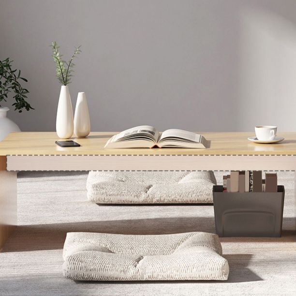 Brown Rectangular Coffee Table Sled Base Wooden Cocktail Table Clearhalo 'Coffee & Accent Tables' 'Coffee Tables' 'coffee_tables' 'furn' 'furn_coffee_tables' 'Furniture' 'Living Room Furniture' 1200x1200_996e72bc-8118-424b-b7bb-8b2f34237935