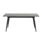 Sintered Stone Rectangular Dining Table Contemporary with Four Legs Base Table in Black Clearhalo ' dining_table' 'Dining Tables & Seating' 'Dining Tables' 'Furniture' 'furniture_dining_table' 'Kitchen & Dining Furniture' 'kitchen&dining_furn' 'kitchen' 'kitchen_dining_table' 1200x1200_9970c3d5-40e0-4a5f-ab13-5b9a1f1780d1