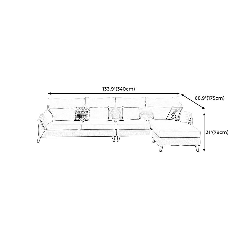 30.71"High Pillow Top Arm Sofa Fabric Cushion Back Sectional for Living Room Clearhalo 'furn' 'furn_sectionals' 'Furniture' 'furniture_sectionals' 'Living Room Furniture' 'Sectionals' 1200x1200_99717811-ff30-48e5-aefb-11d5bb34fb2a