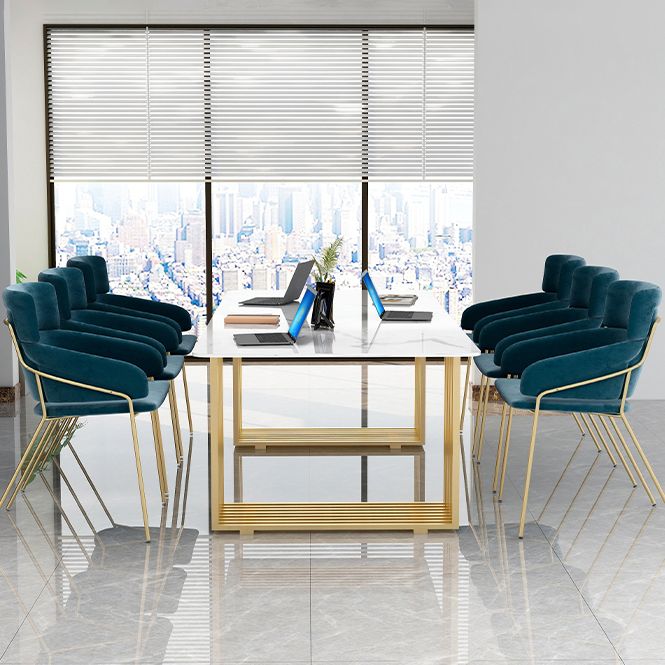 Curved Meeting Table Office Artificial Marble Luxury Writing Desk Clearhalo 'furn' 'furn_office_desk' 'Furniture' 'Office Desks' 'Office Furniture' 'office_desk' 1200x1200_9972f9e4-bd9d-4abd-b248-89c326a492e0