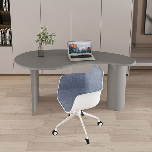 Contemporary 29.5" H Writing Desk Solid Wood Office Desk with Legs Clearhalo 'furn' 'furn_office_desk' 'Furniture' 'Office Desks' 'Office Furniture' 'office_desk' 1200x1200_9973109d-4b12-4bbf-8415-b12950a828db