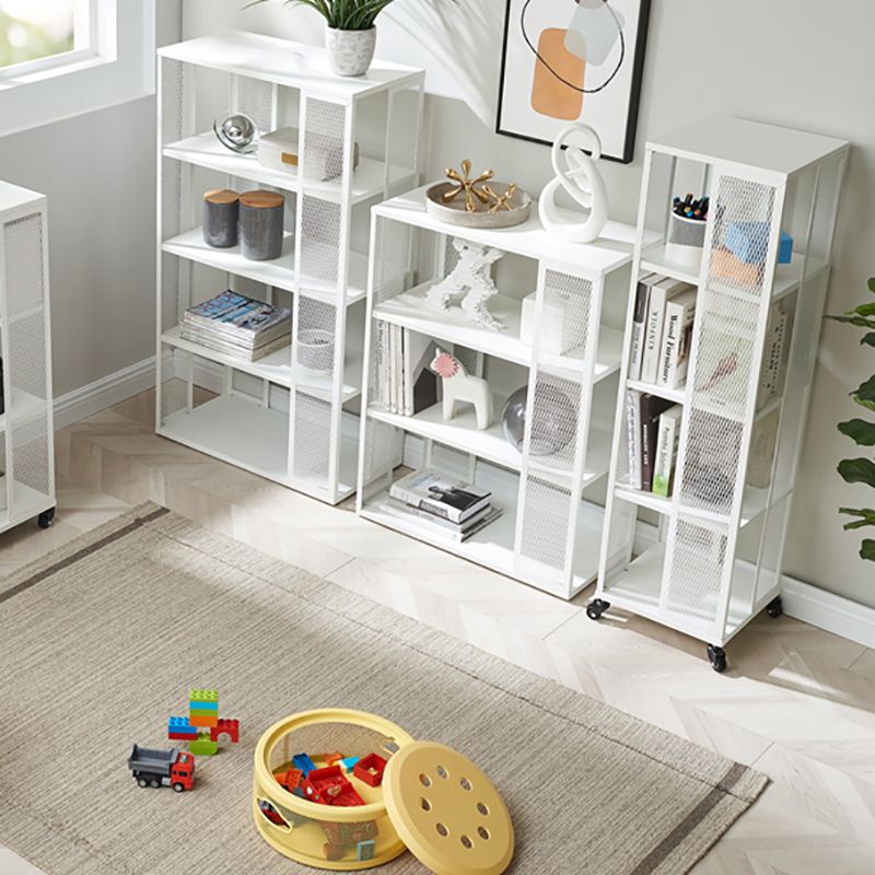 Scandinavian Metal Open Etagere Bookshelf with Iron Frame and Shelf Clearhalo 'Bookcases' 'Furniture' 'furniture_bookcases' 'Office Furniture' 1200x1200_9973934b-9ccd-4501-90fb-8fa3028b0228