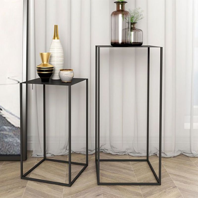 Square Metallic End Table Set Minimalist Frame Sofa Side Table