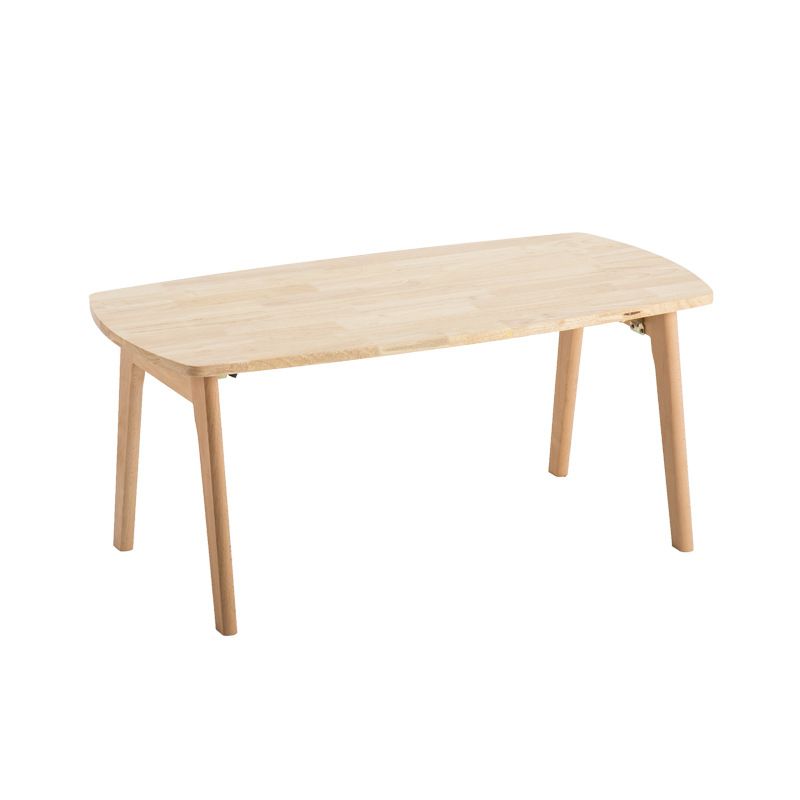 Moderne stijl 4 poten Basis Solid Color Round/Square houten salontafel voor appartement