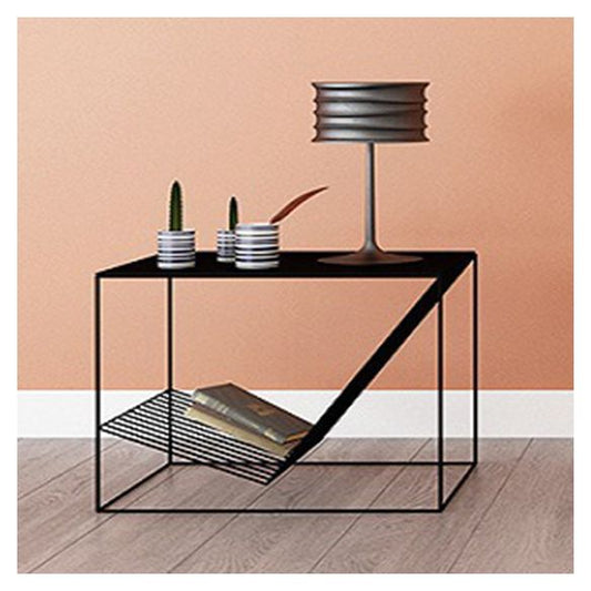 Metallbett Nachttisch unterer Regal Akzenttisch Nachttisch für Schlafzimmer