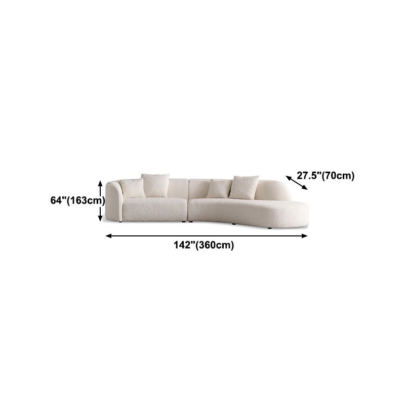 Scandinavian Beige Curved Sectional for Apartment and Living Room Clearhalo 'furn' 'furn_sectionals' 'Furniture' 'Living Room Furniture' 'Sectionals' 1200x1200_9975525e-e814-4bc7-a02a-0b16fbff14ed