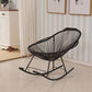 Single Iron Base Home Lazy Chair Leisure Rocking Chair for Balcony Clearhalo 'Chairs & Seating' 'furn' 'furn_rocking_chairs' 'Furniture' 'Living Room Furniture' 'Rocking Chairs' 'rocking_chairs' 1200x1200_997573ca-0f9c-467b-afc4-d3876398e2fd