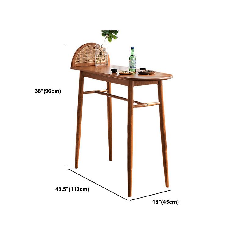 Ensemble de Table de Pub en bois moderne 1/2 pièces, Table de comptoir fixe pour salle à manger