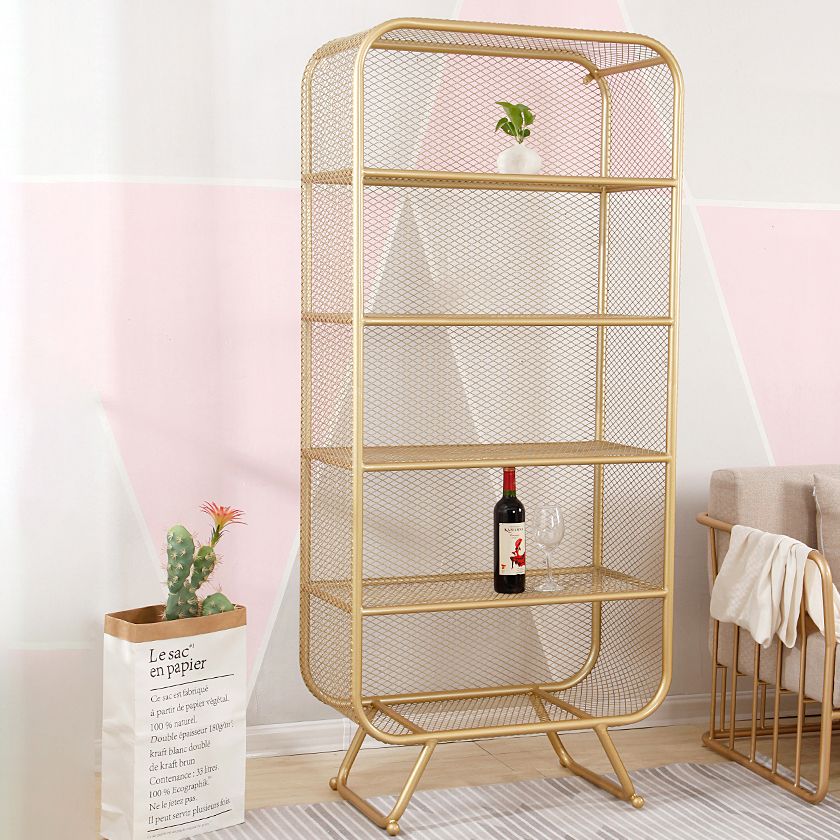 Modernes Standard -Bücherregal Metall -Bücherregal mit Rechteckregalen