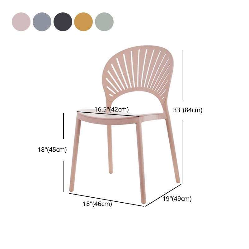 Scandinavian Home Stackable Stool Matte Finish Plastic Barstool Clearhalo 'Bar Furniture' 'Bar Stools' 'bar_stools' 'furn' 'furn_bar_stools' 'Furniture' 'furniture_bar_stools' 'Kitchen & Dining Furniture' 1200x1200_99784f38-626d-4f85-9ea6-05239a8b8626