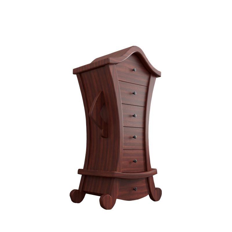 Lencería vertical contemporánea almacenamiento de madera de madera cofre para el hogar