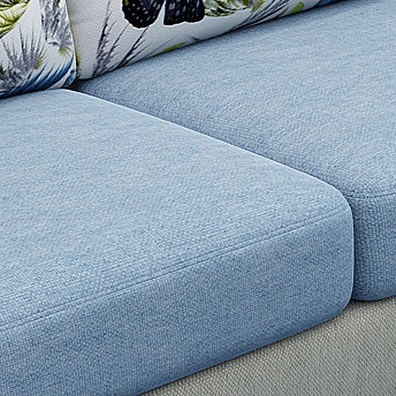 Square Arm 3-Seater Pillowed Back Cushions Sectionals with Chaise Clearhalo 'Furniture' 'furniture_sectionals' 'kitchen' 'kitchen_sectionals' 'Living Room Furniture' 'Sectionals' 1200x1200_997a26bf-d9d7-4cad-af9d-abb7ad2e29f0