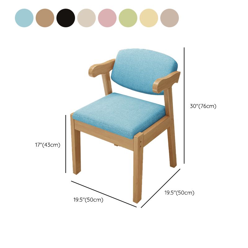 Open achterstoelen gestoffeerde eetkamerstoelen voor eetkamer