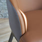 Contemporary Upholstered Arm Chair Home Faux Leather Dining Chair